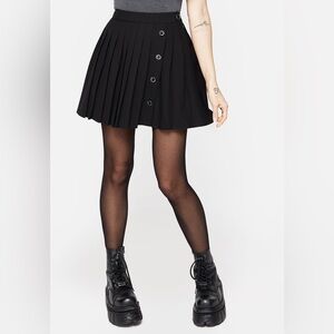 Disturbia Moonage Pleated Mini Skirt US 10 / UK 14